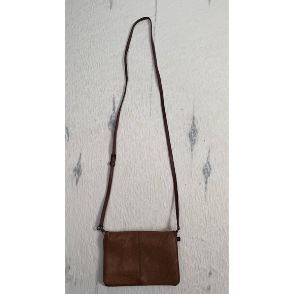 Crossbody Duluth Trading Co Leather Crossbody Wallet Purse Organizer Brown 9\